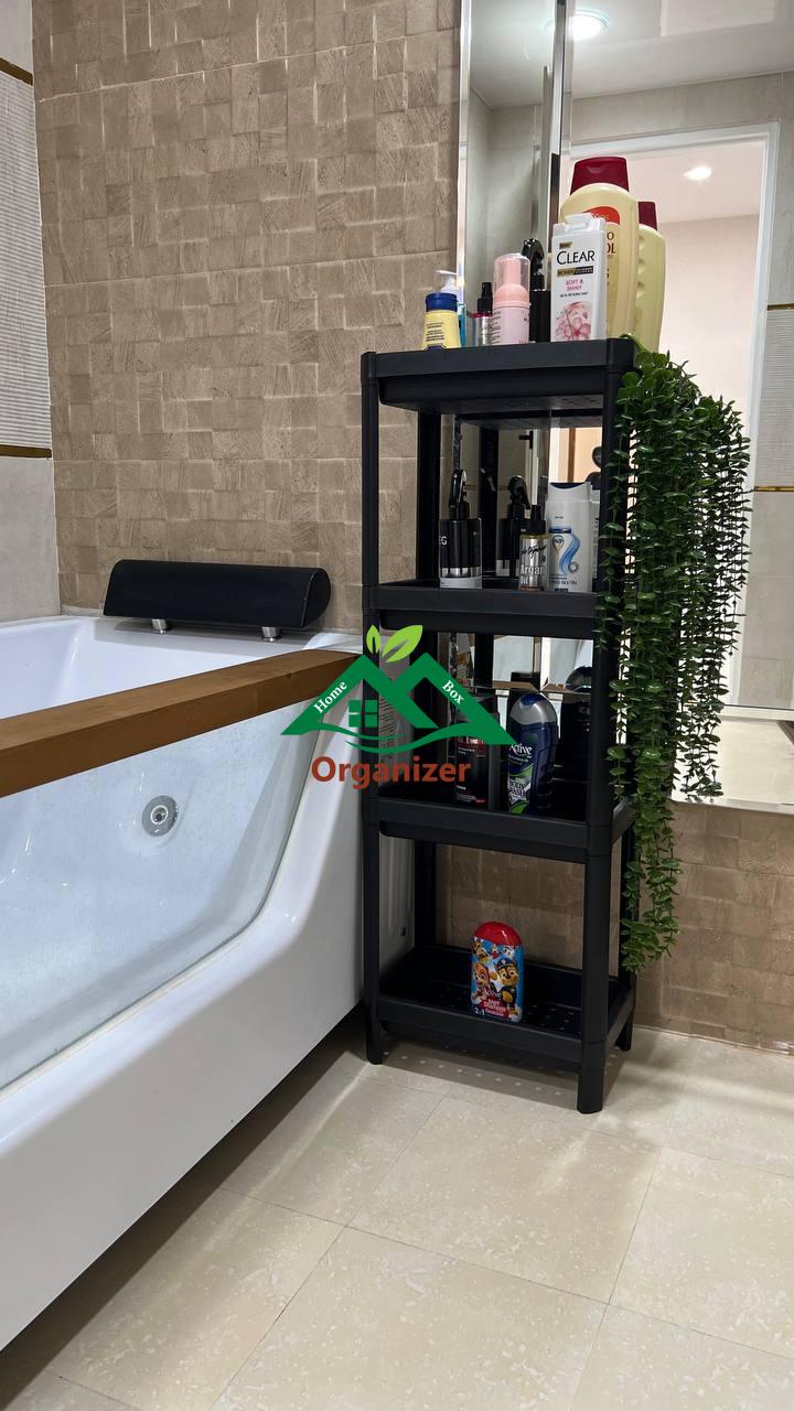 Honeyview_چهارطبقه مشکی شلف چهارطبقه - Image 1