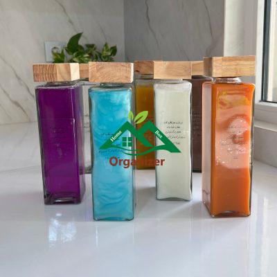 بطری آب درب چوبی